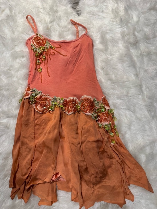 Dresses & Skirts - Embellished Coral Spaghetti-Strap Dress